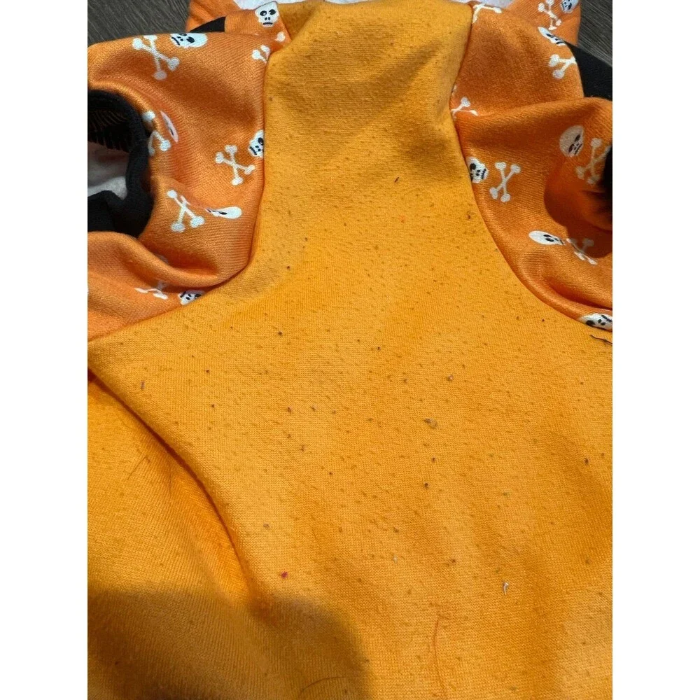 Dog Halloween Orange‎ Skull Hoodie